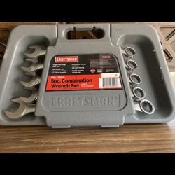 Craftsman 5 -pc Combination Wrench Set Metric
