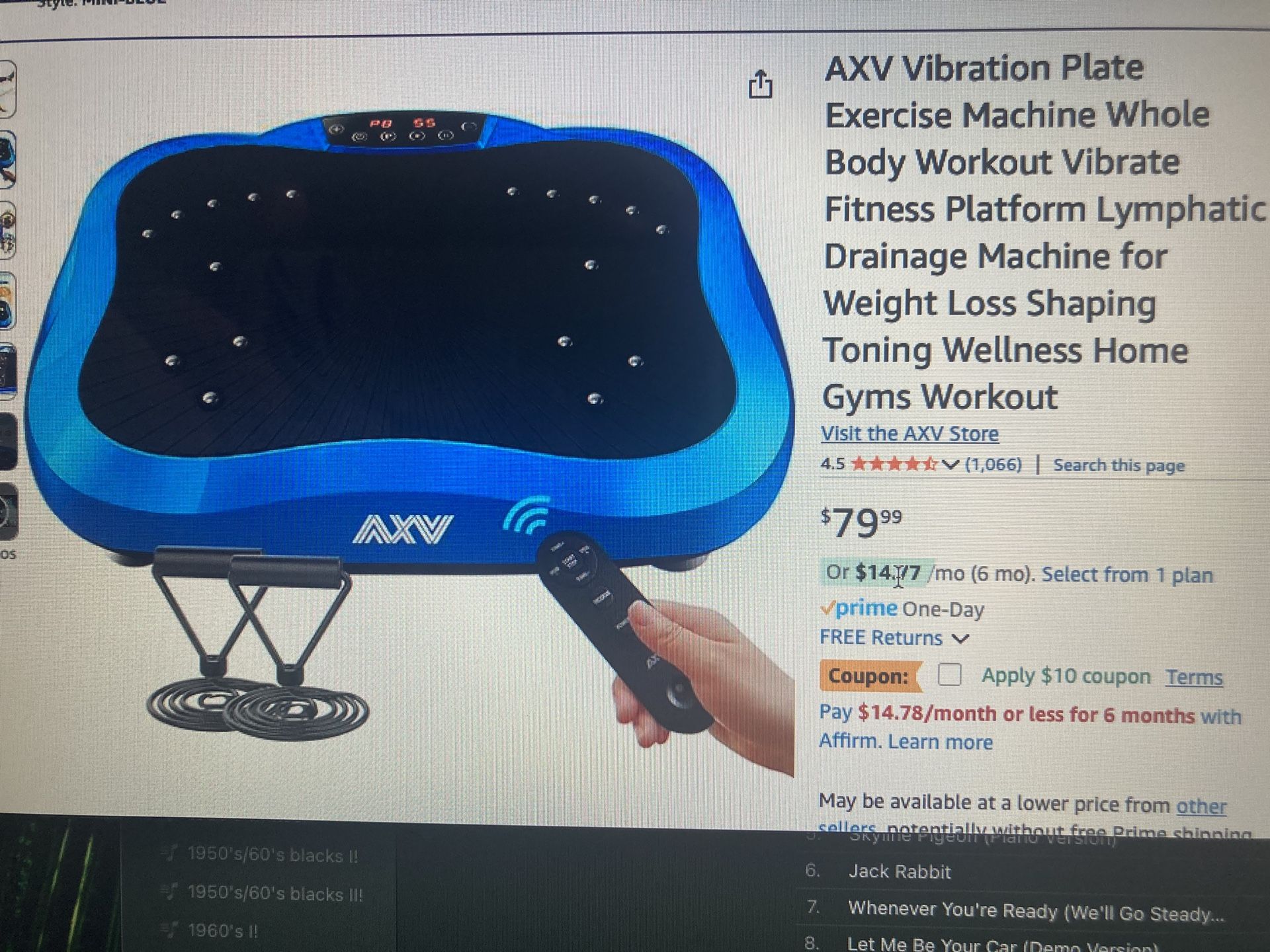 Vibration Plate Exercise Machine