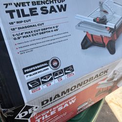 7” Wet Tile Saw (Harbor Freight Diamondback)