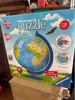 Ravensburger Children's World Globe 180 Piece 3D Jigsaw Puzzle