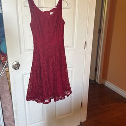 Red Lace Dress 