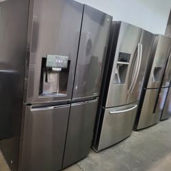♨️♨️REFRIGERATOR LG BLACK STAINLEES STEEL WITH SHOSE CASE ♨️ LIKE NEW ♨️ 