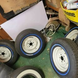 Stock Wheels For 1964 Impala Brand New Tires 