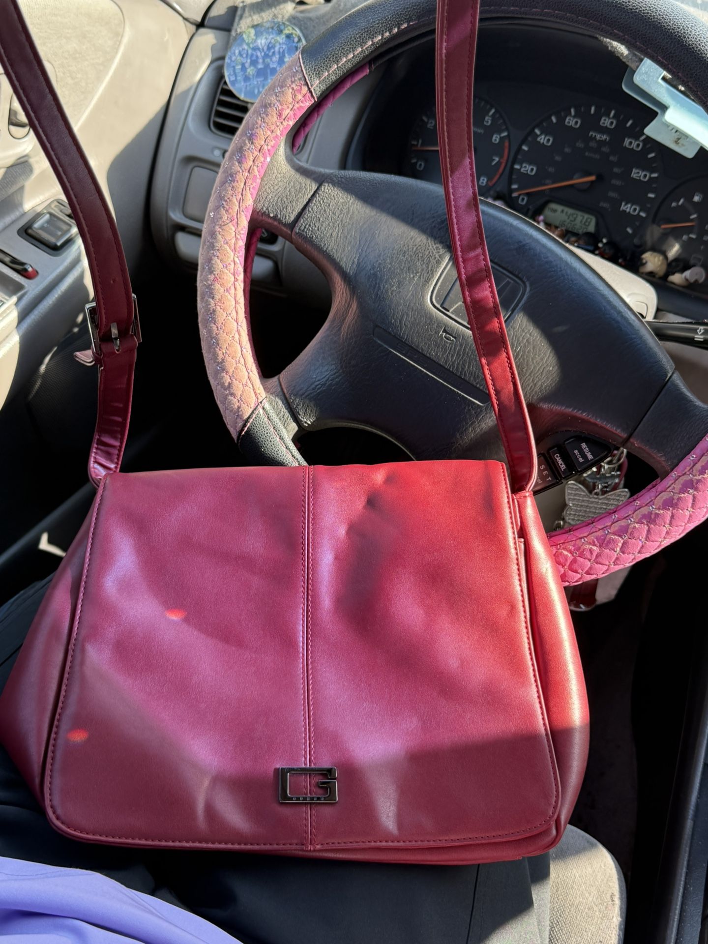 Vintage GUESS Burgundy Red Crossbody