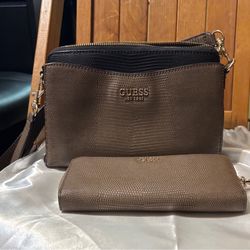Guess Crossbody And Wallet