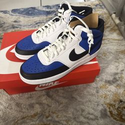 Nike Court Vision Mid NN AF Blue/Black/White Sneakers FQ8740-480 Men’s 9.5-NIB