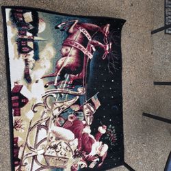 Shaw Rug Santa's Sleigh