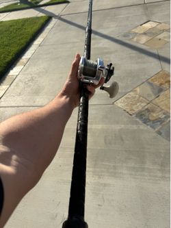 Shimano Trinidad 16a on Calstar jig stick