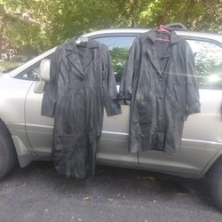 FIVE. LEATHER. COATS. THREE. MENS. TW0. LADIES 