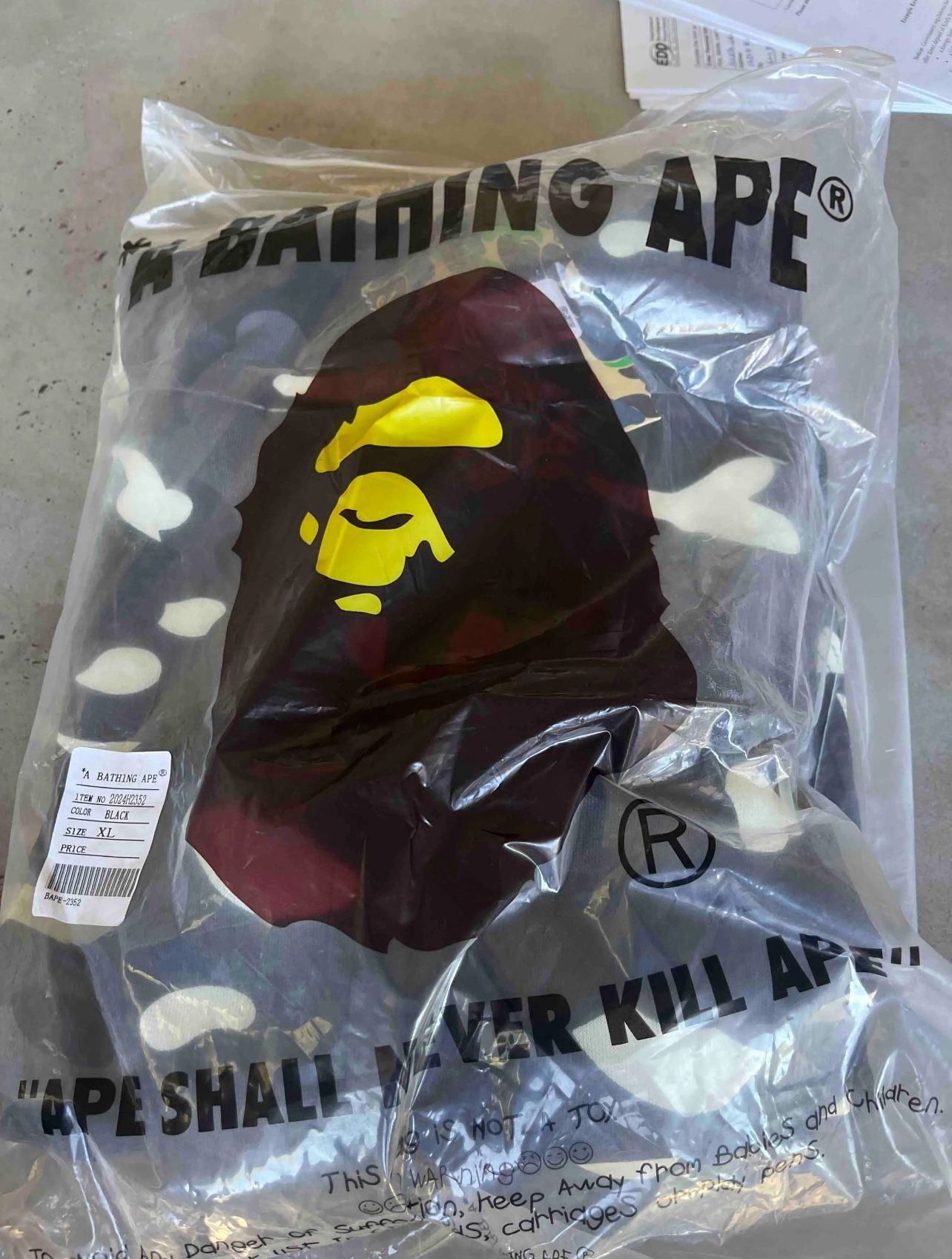 Bape Hoodie Black