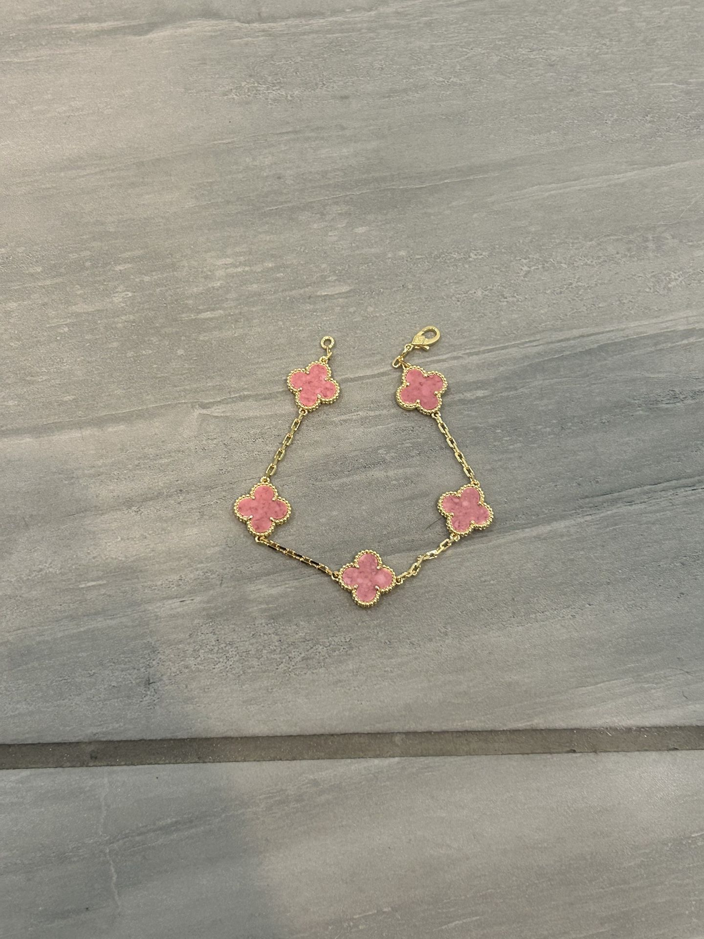 Pink and Gold Vancleef Bracelet 