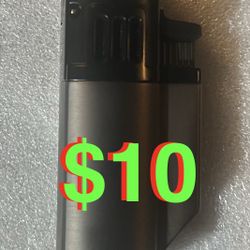 Contempo Torch Lighter, Quad Jet Windproof Flame, Adjustable Flame, Butane refillable, Visible Lighter Fuel, Convenient to Carry, (Comes Without Butan