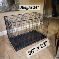 Collapsible Dog Crate. Large. 2 Openings.