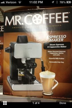 Mr coffee expresso maker