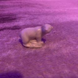 Genuine, Antique, porcelain Polar bear figurine 