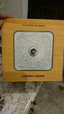 NEW POLK CAMDEN SQUARE BLUETOOTH PARTY SPEAKER w/24 HOUR BATTERY & APTX SOUND TECHNOLOGY