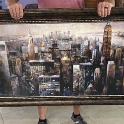New York Skyline Painting 
