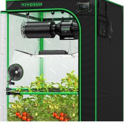 VIVOSUN GIY Plus Smart Grow Tent Kit, 3x3ft 3-Plant System, WiFi-Integrated Automatic Grow System with 2000D Mylar Grow Tent, Full-Spectrum Programmab