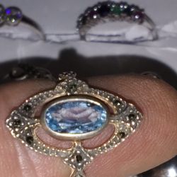 Blue Sapphire.925 Ring