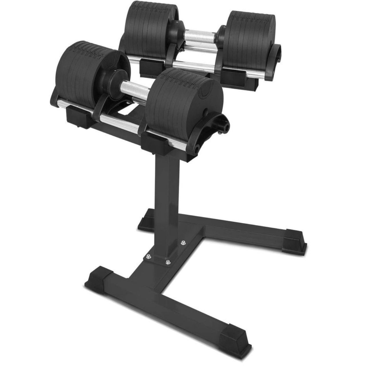 G7Force 80 Pounds(36kg) Adjustable Dumbbells With Rack