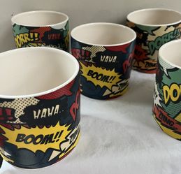 #6 COMIC BOOK CERAMIC VASES