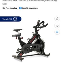 ProForm 500 SPX Indoor Cycle with Interchangeable Racing Seat