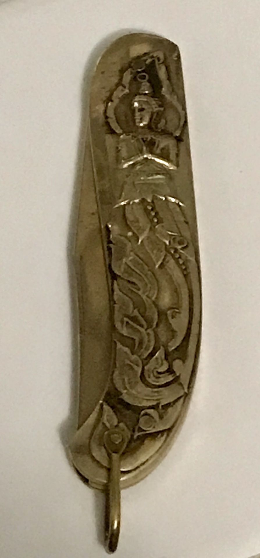 Vintage Gold Plated Pocket Knife from Thailand!