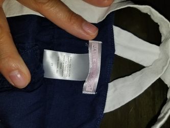 Navy blue girls top w/ white bow size 2t