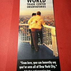 Vintage Rare 2001 World Trade Center Brochure 