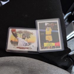 2 LeBron James Cards- ($22)