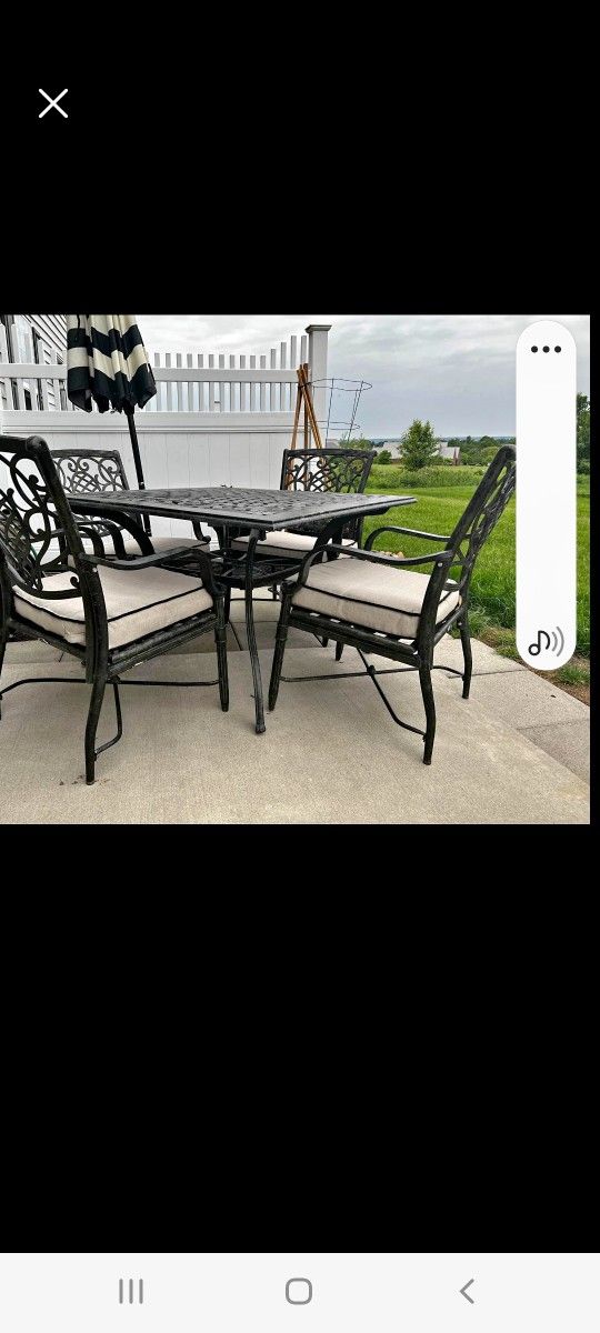 Very Nice Hampton Patio Set May Deliver