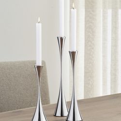 Crate & Barrel Candle Holders (x3)