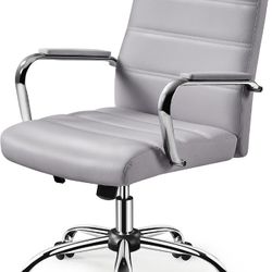 Yaheetech Mid-Back Office Chair with Arms