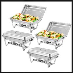 Stainless Steel 8qt Chafing Dish Set of 6