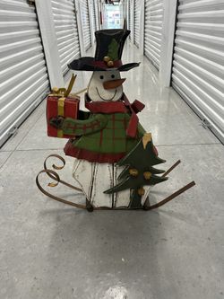 Wood Snowman PLUS+ all The Christmas Lights In My Other Post For$5 More!