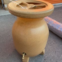 Decorative Rain Barrel Sandstone 55 Gal.