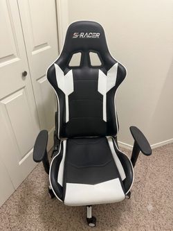 S-RACER White Gaming Chair
