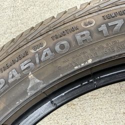 245/40/17 Continental (1 Only) $60.00