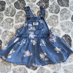 OshKosh 18 Months Baby Girl Overall Dress