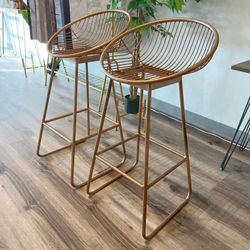 Rose Gold Bar Stools