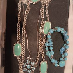 Two Necklaces And Braclet