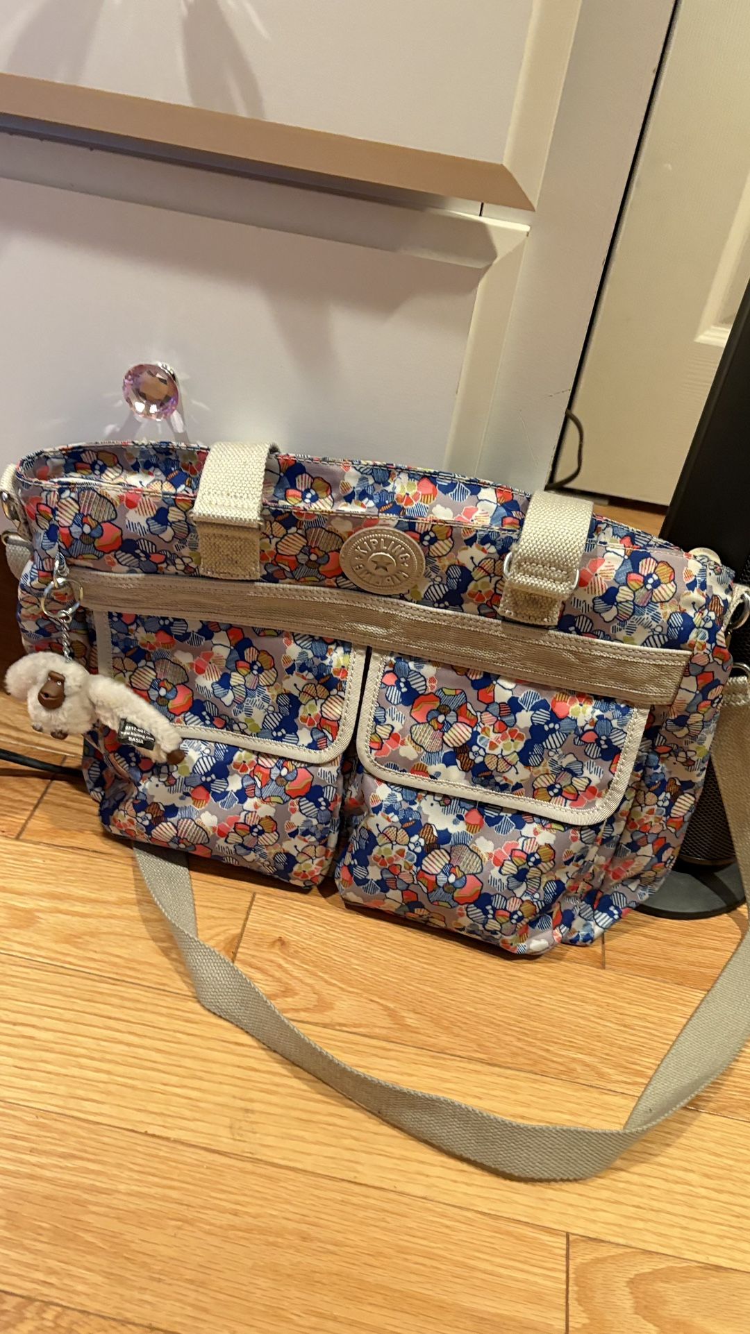 Kipling Floral Messenger Bag