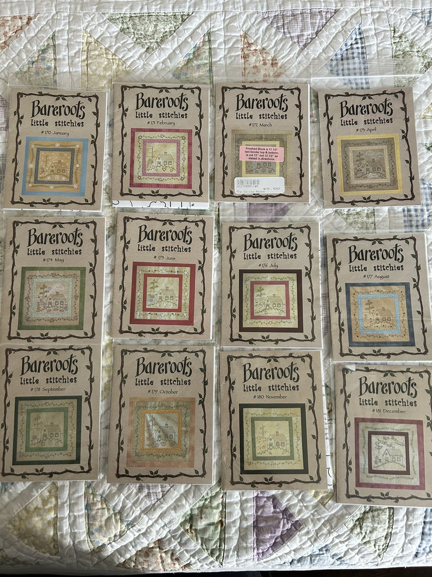 Quilt Pattern 12 Months Of The Year 