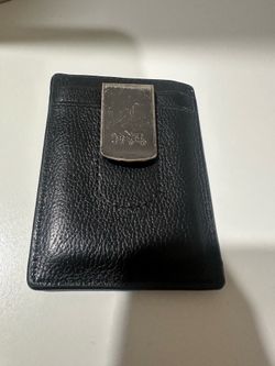 Coach money clip card case wallet