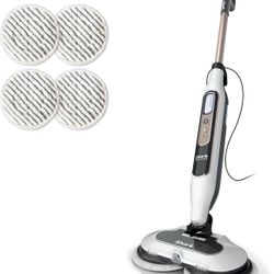 Shark Steam & Scrub S8201 Steam Mop – Hard Floor Cleaner with Steam Blaster Technology, 3 Steam Settings, LED Headlights & Reusable Scrubbing Pads – A