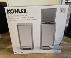 Kohler 6L Stainless Steel Step Trash Cans