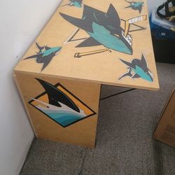 Handmade San Jose Sharks Desk