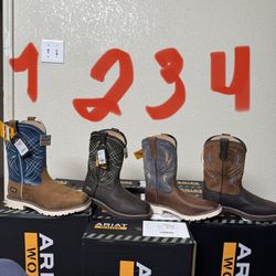 Ariat work boots steel toe and soft toe size from 7.5 to 11.5 4 different models For Only $140 OBO 