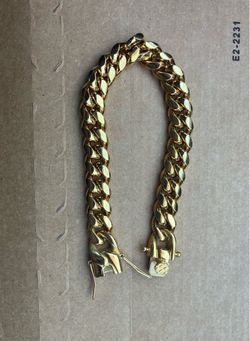 18K Gold Plated Bracelet 8inch