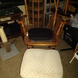 Rocking Chair And Foot Stool 